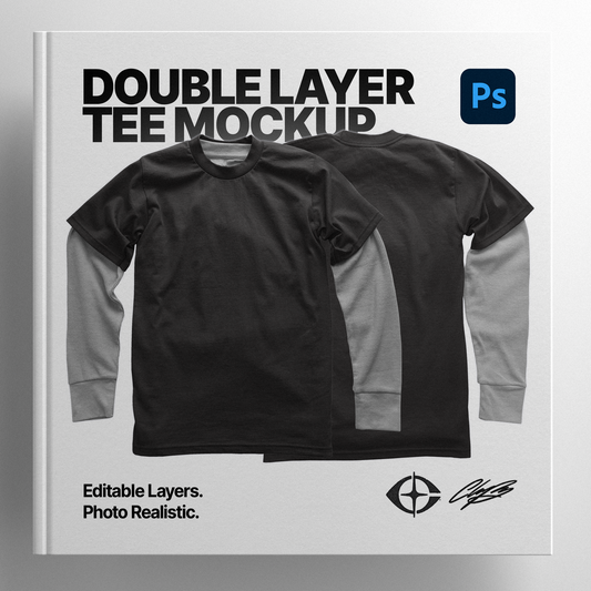 Double Layer Tee - Photoshop Mockup