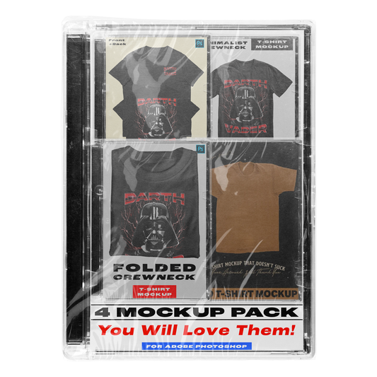 T-SHIRT MOCKUP 4 PACK